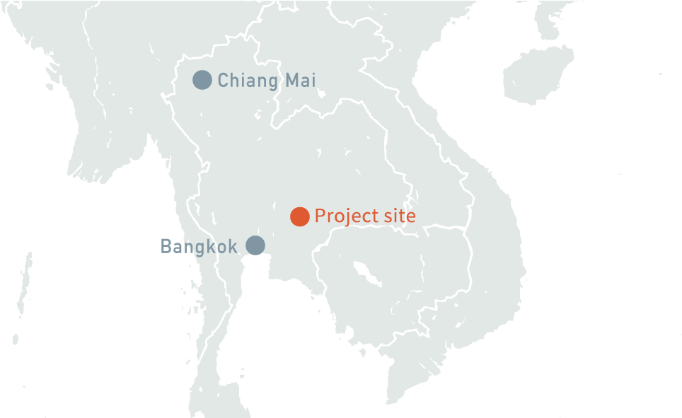 Thailand Map Project Site Location PNG