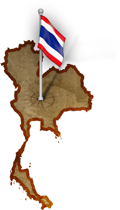 Thailand Mapand Flag PNG