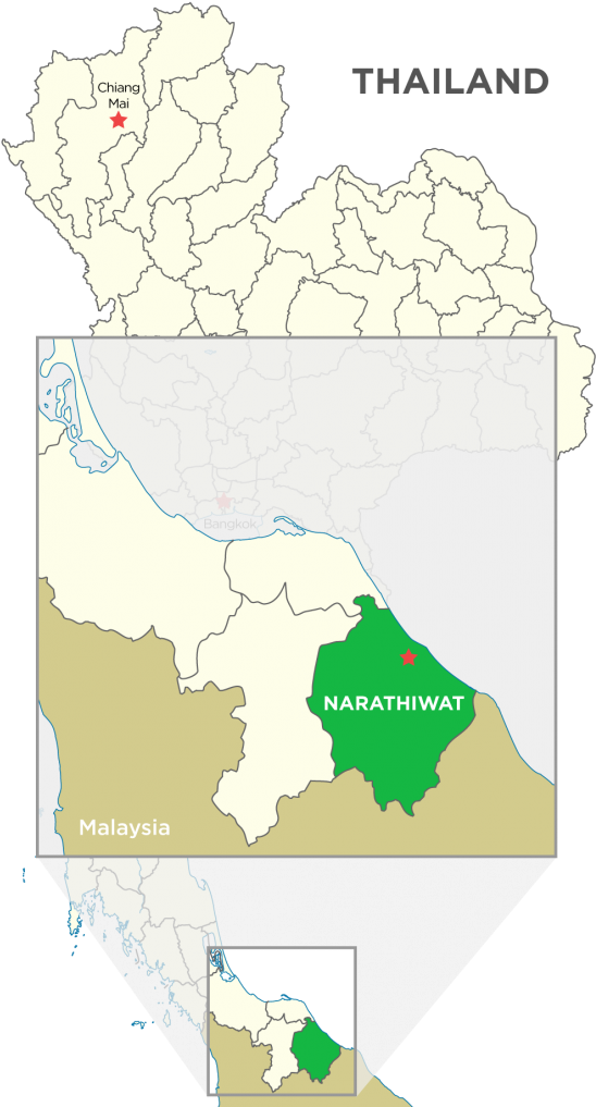 Thailand Narathiwat Province Map PNG