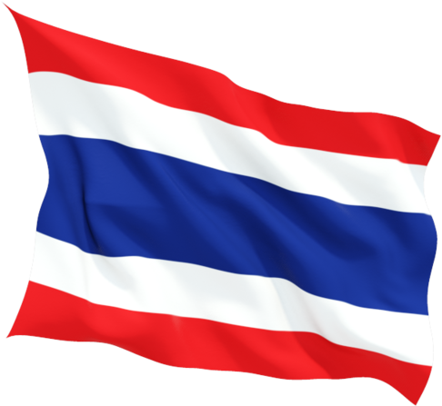 Thailand National Flag Waving PNG
