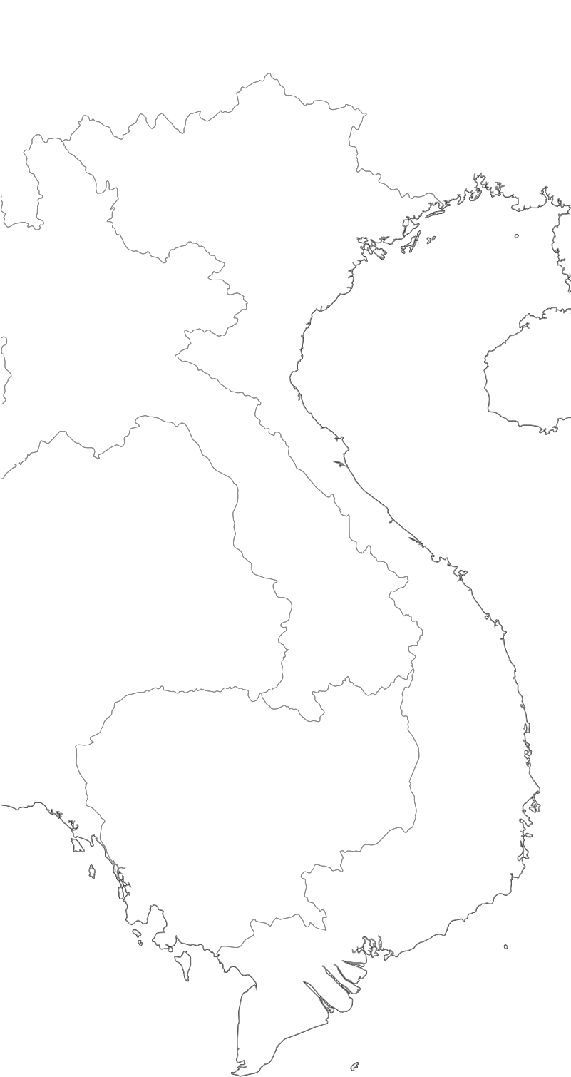 Thailand Outline Map PNG