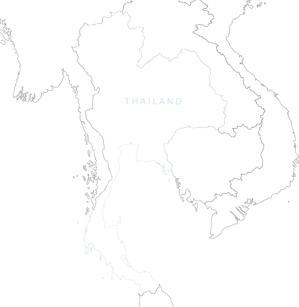Thailand Outline Map PNG