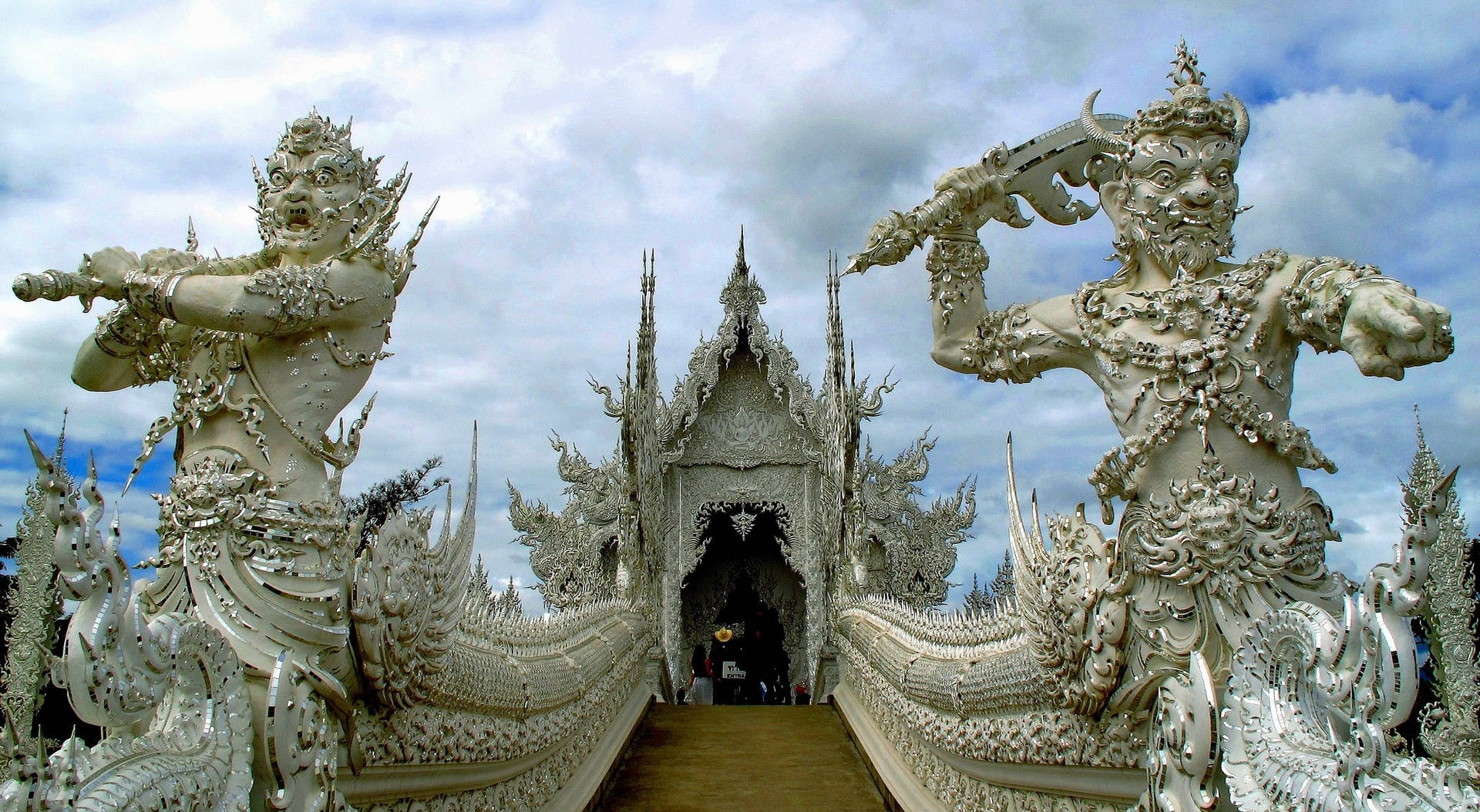 Thailandia Wat Rong Khun Sfondo