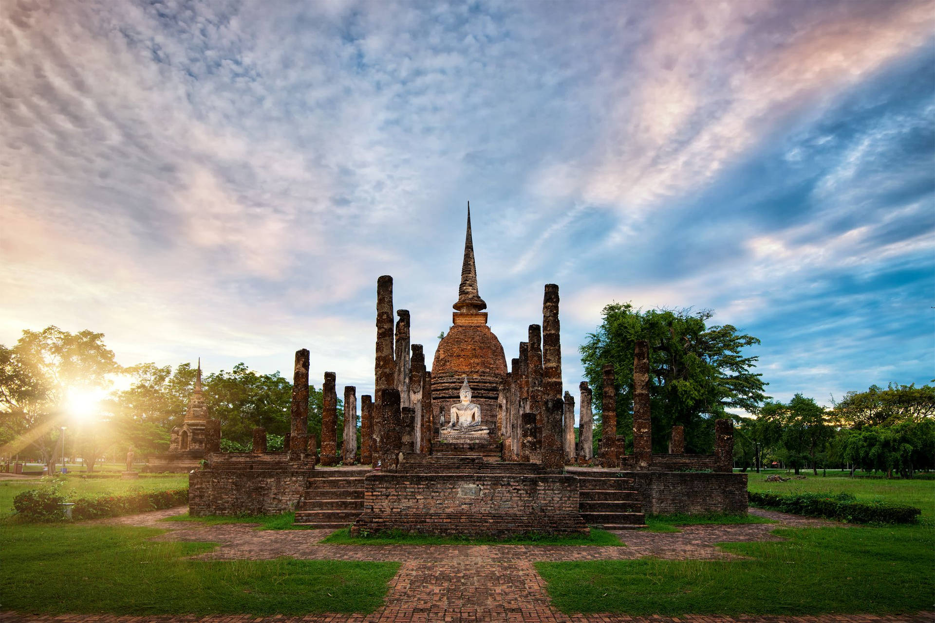 Thailand Wat Sa Si Sukhothai Wallpaper