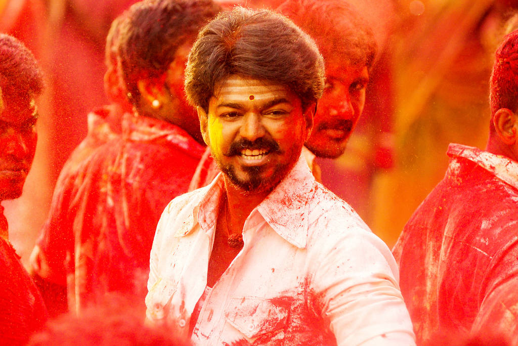 Thalapathy Hd Red Art Background