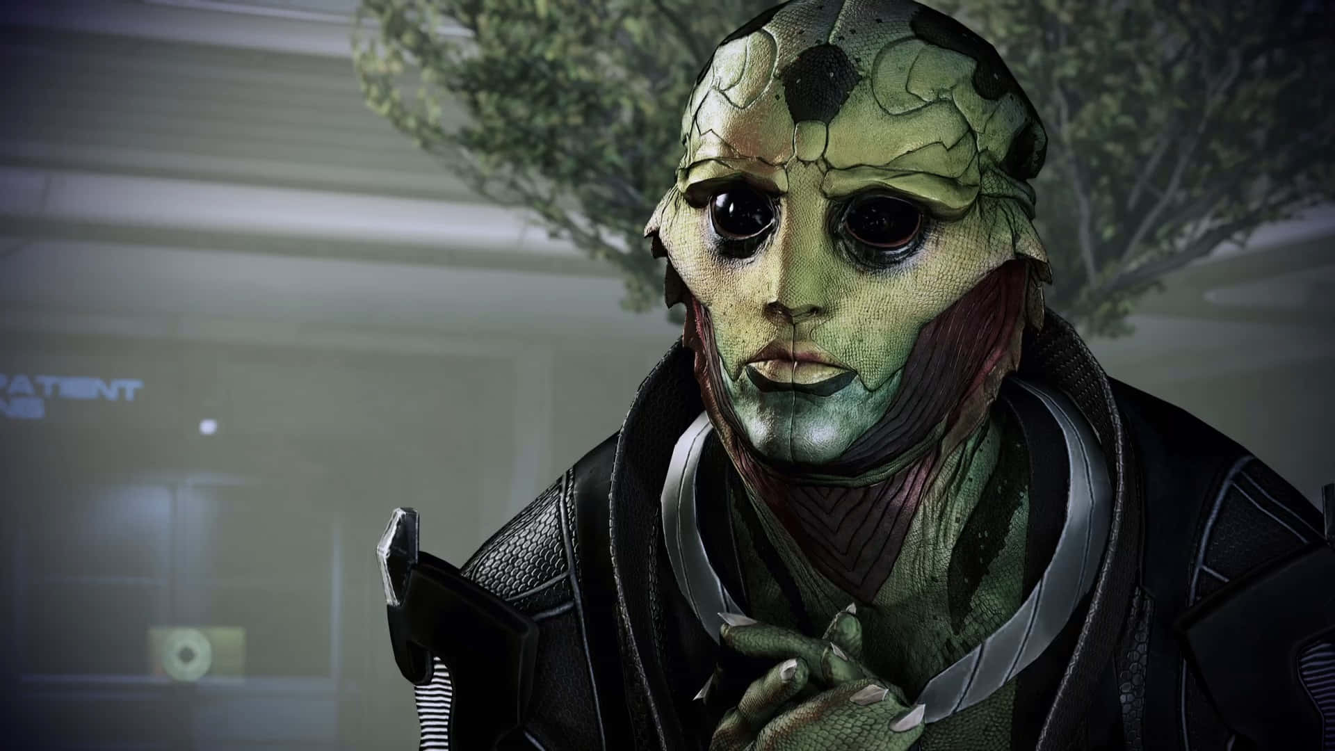 Thane Krios - Master Assassin and Team Member in Mass Effect 2 Wallpaper