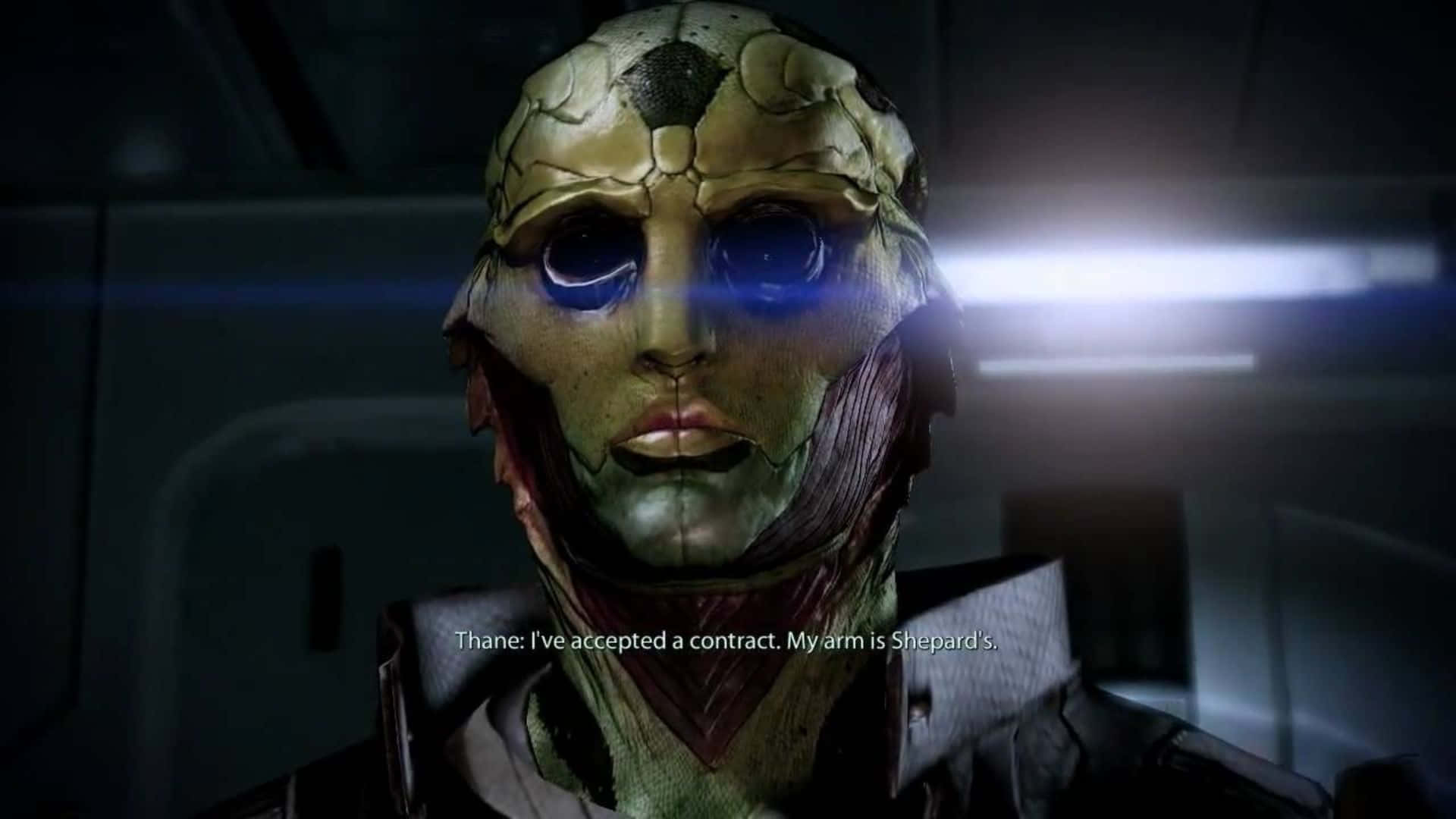 Thane Krios, the galaxy's deadliest assassin, in action. Wallpaper