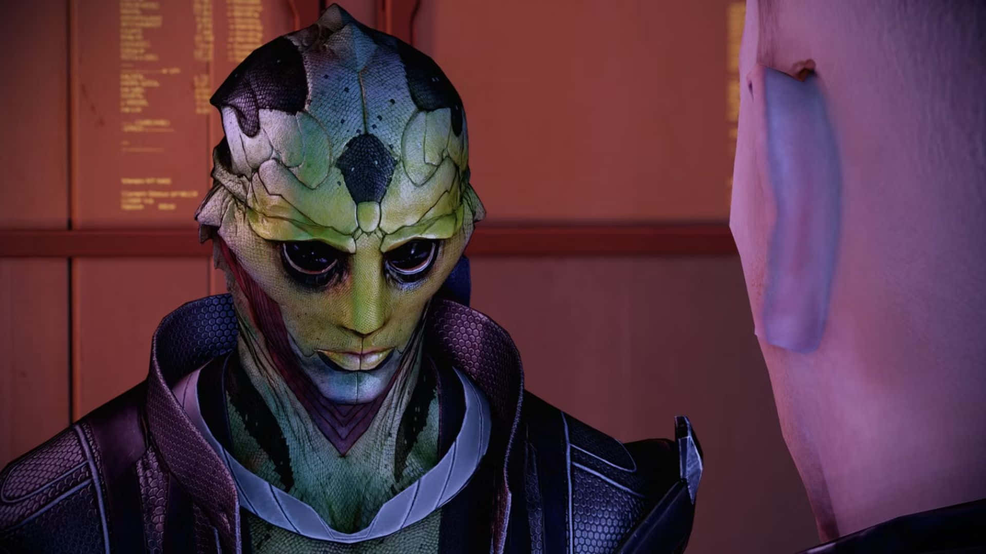 Thane Krios, the Drell Assassin in Action Wallpaper