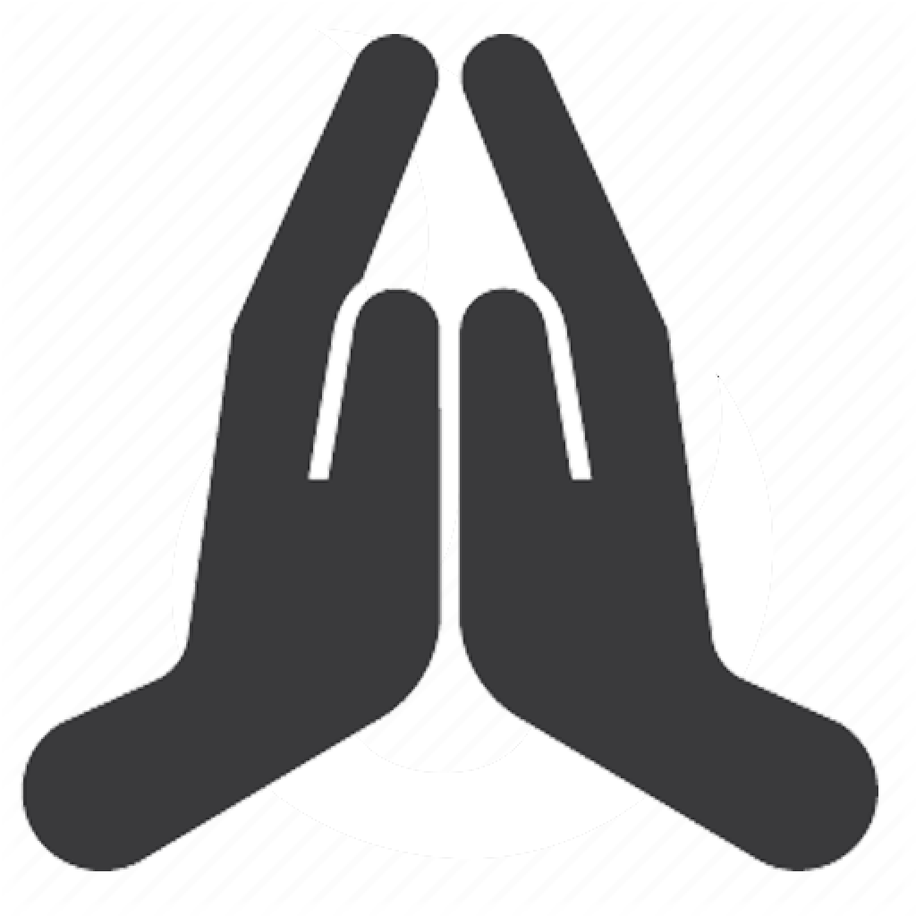 Thankful Hands Gesture Icon PNG