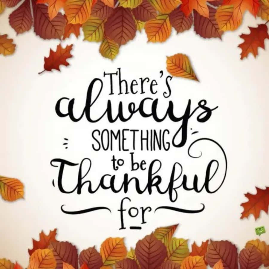 There's Always Something To Be Thankful For