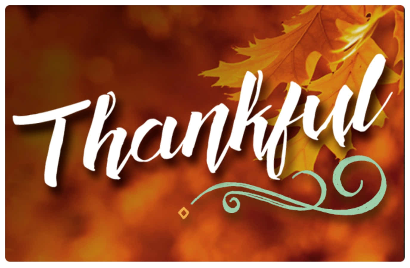 Thankful - A Banner With The Word Thankful