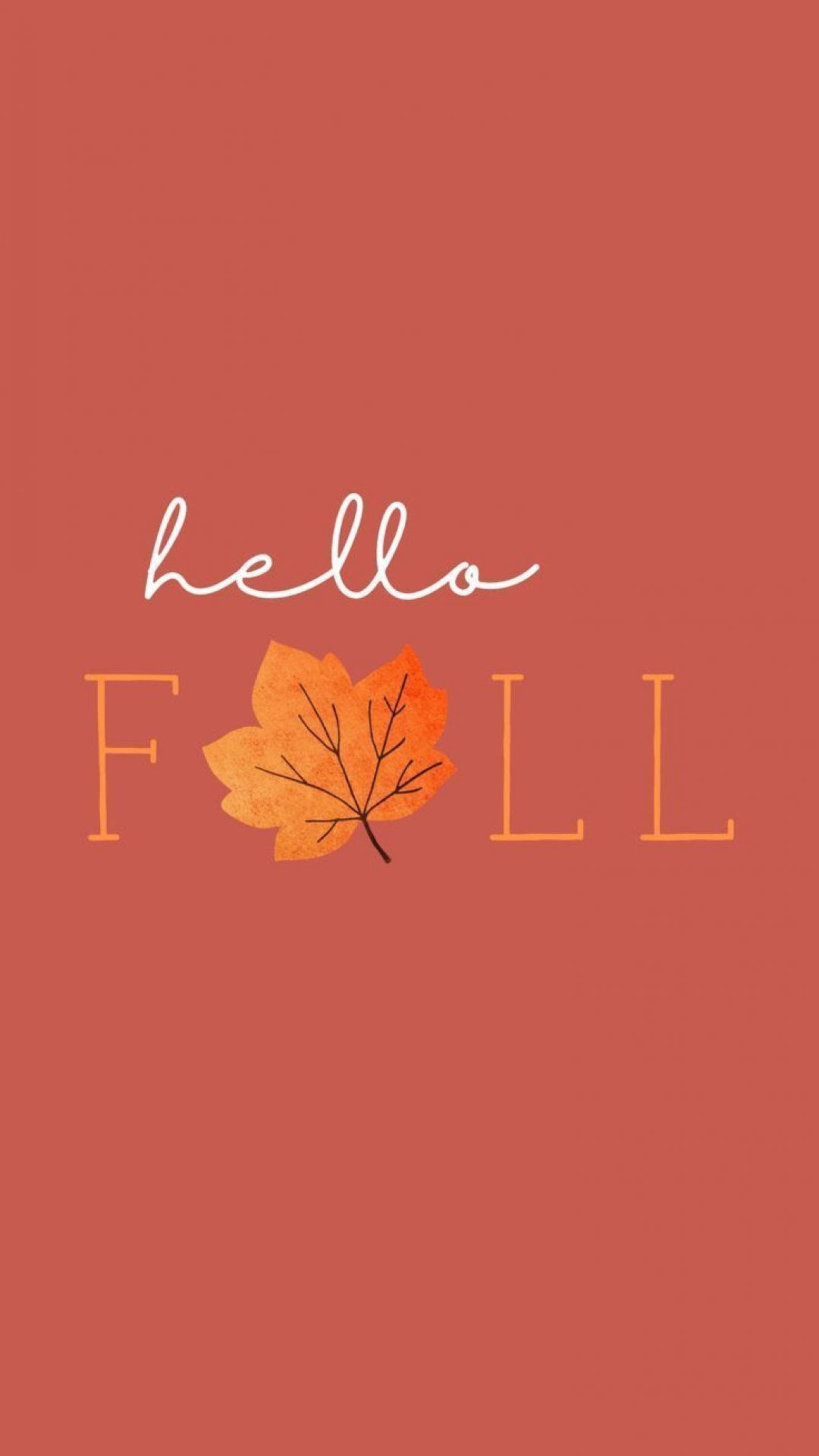 Thanksgiving Æstetisk Hello Fall Wallpaper