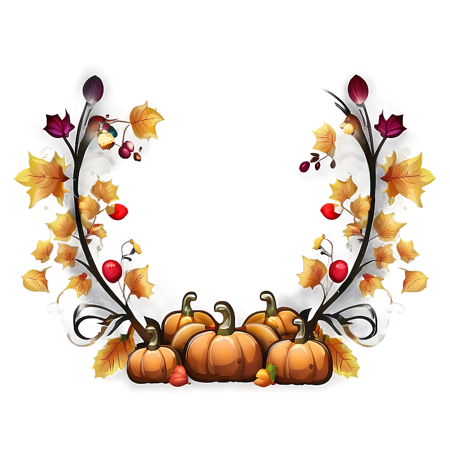 Thanksgiving Border Png Oaa53 PNG