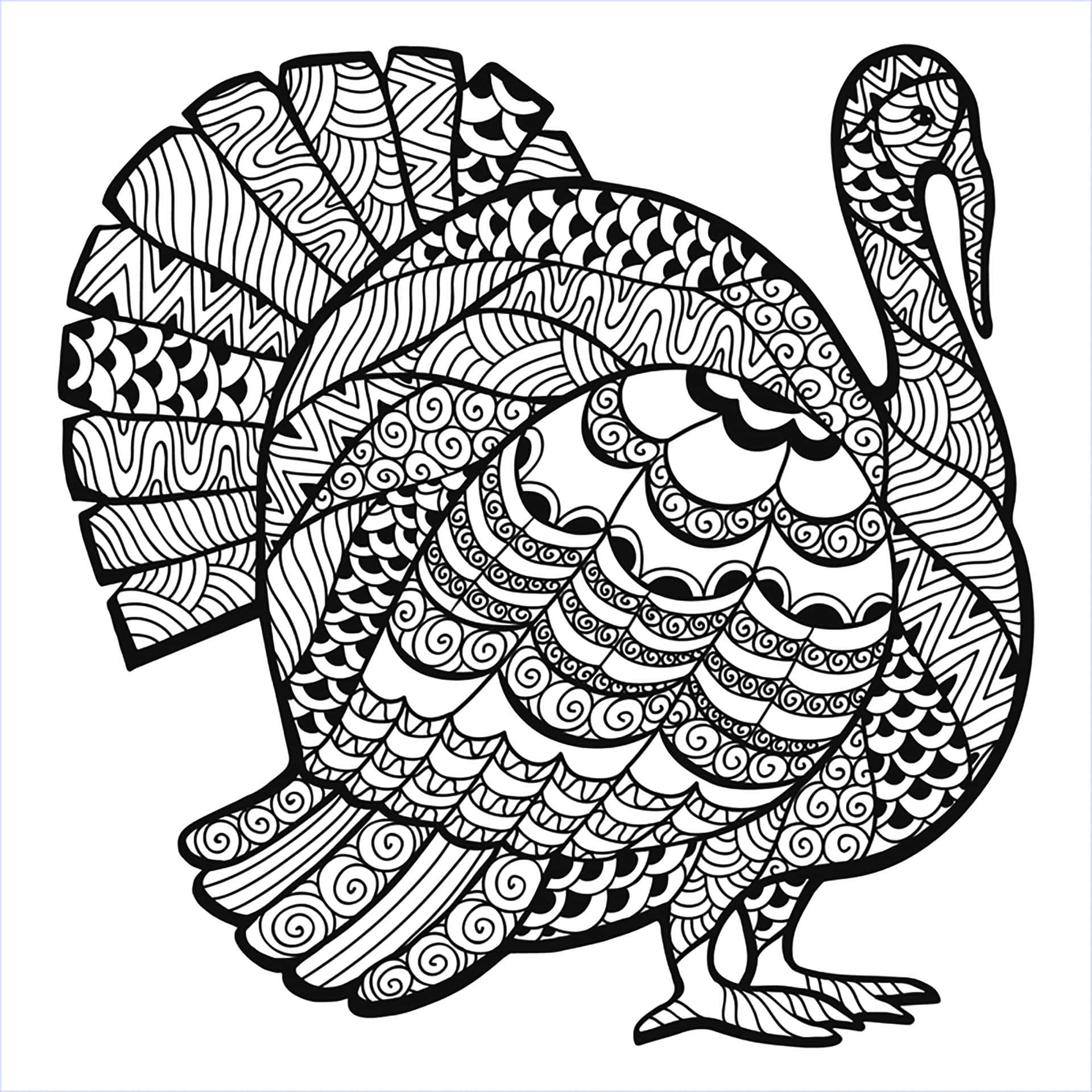 Celebrate Thanksgiving with this fun coloring page.