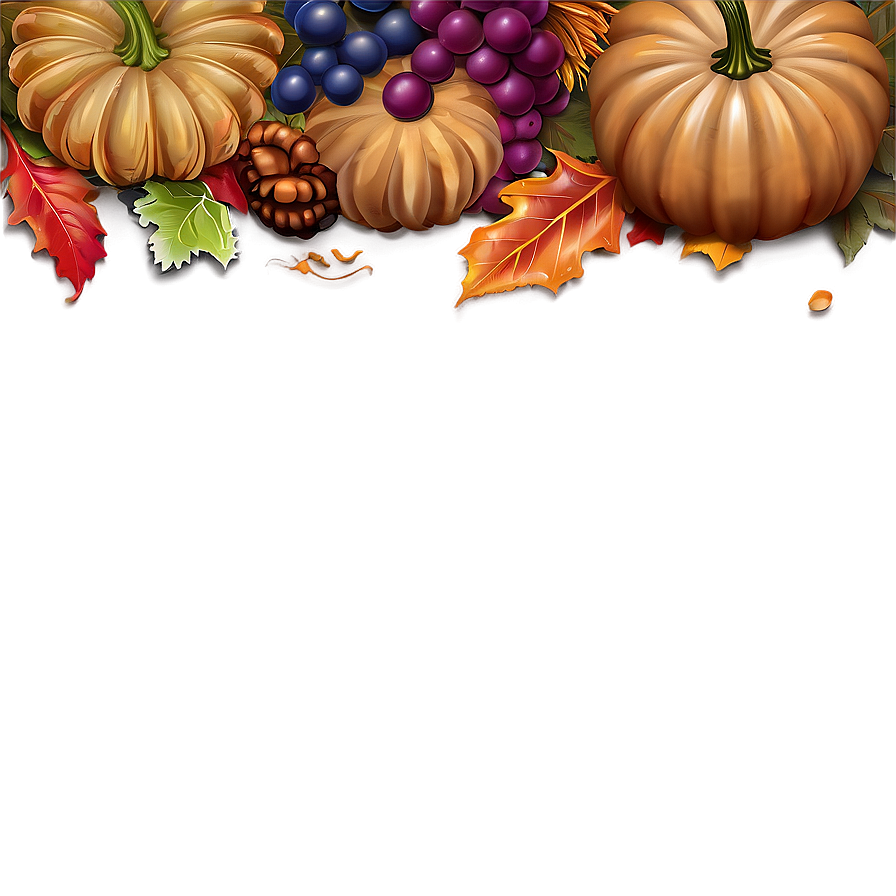 Thanksgiving Cornucopia Border Png 37 PNG