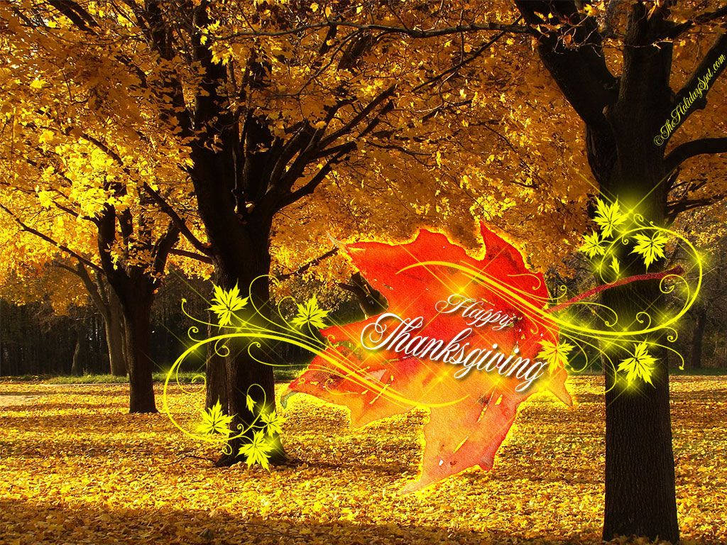 Celebrate Thanksgiving with a warm family gathering! Wallpaper