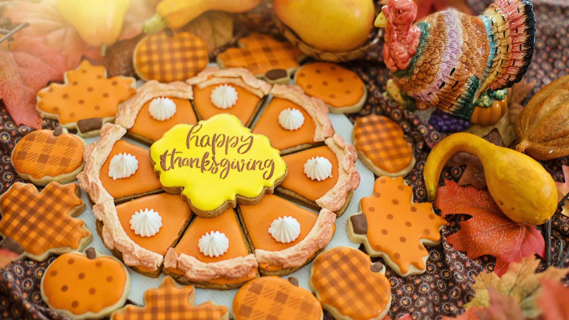 Fejr Thanksgiving med venner og familie Wallpaper