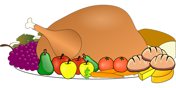 Thanksgiving Feast Illustration PNG