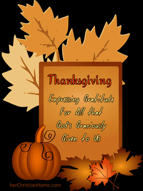 Thanksgiving Gratitude Quote PNG