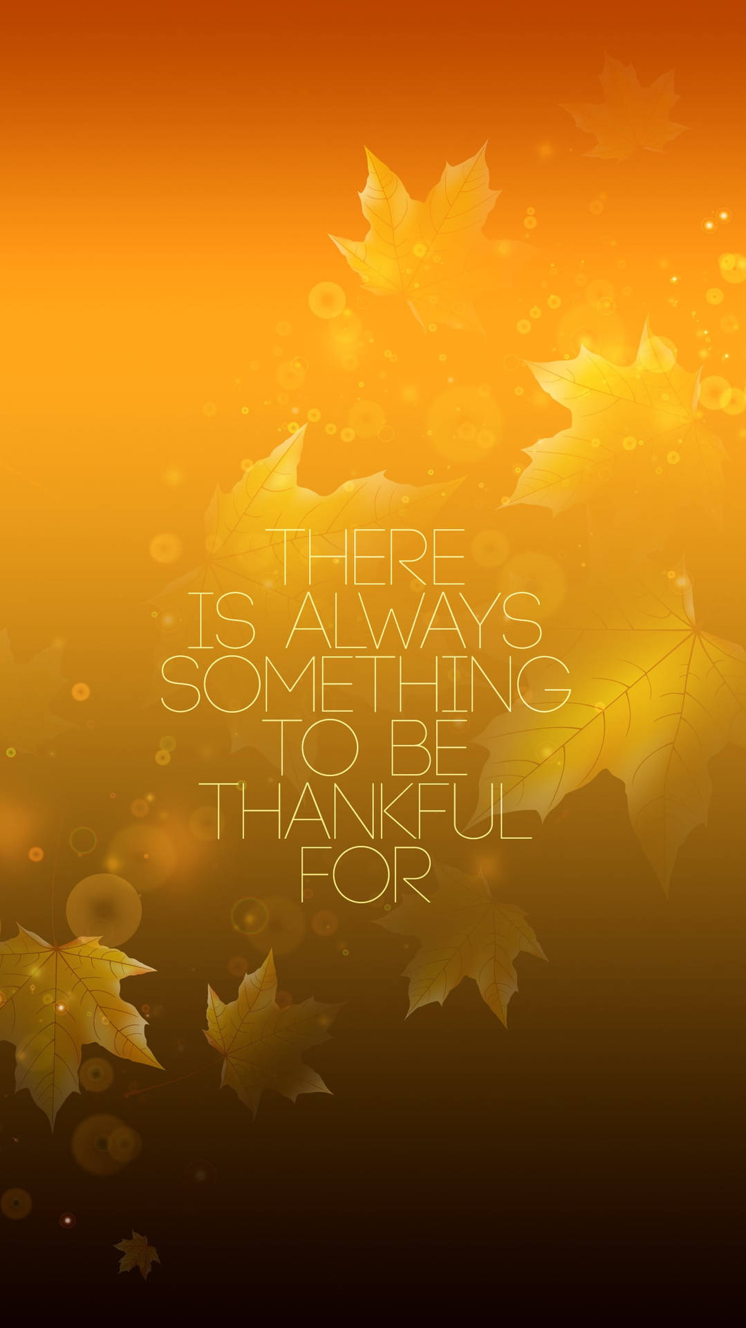 Thanksgiving Greeting On Gradient Iphone Wallpaper