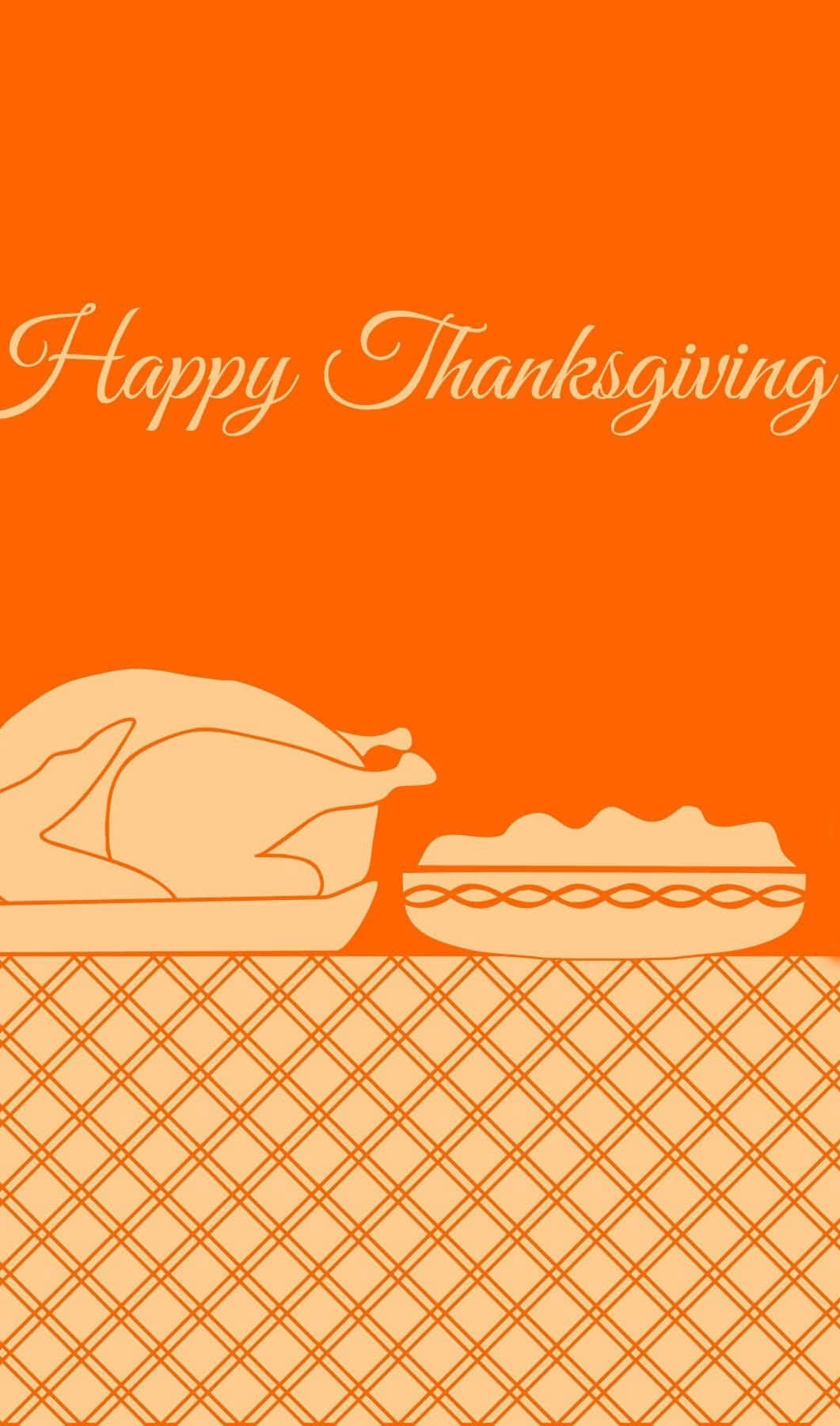 Nyd Thanksgiving med dine yndlingsmennesker selvom du er miles væk. Wallpaper