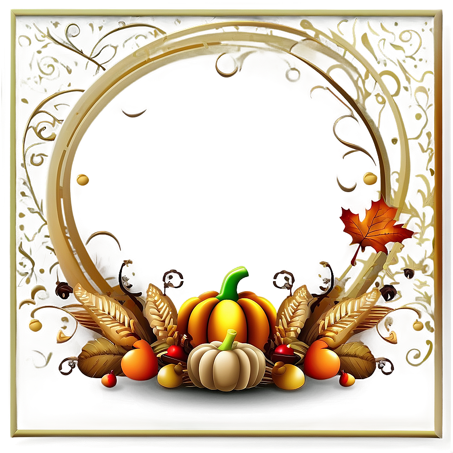 Thanksgiving Quote Border Png Qiw87 PNG