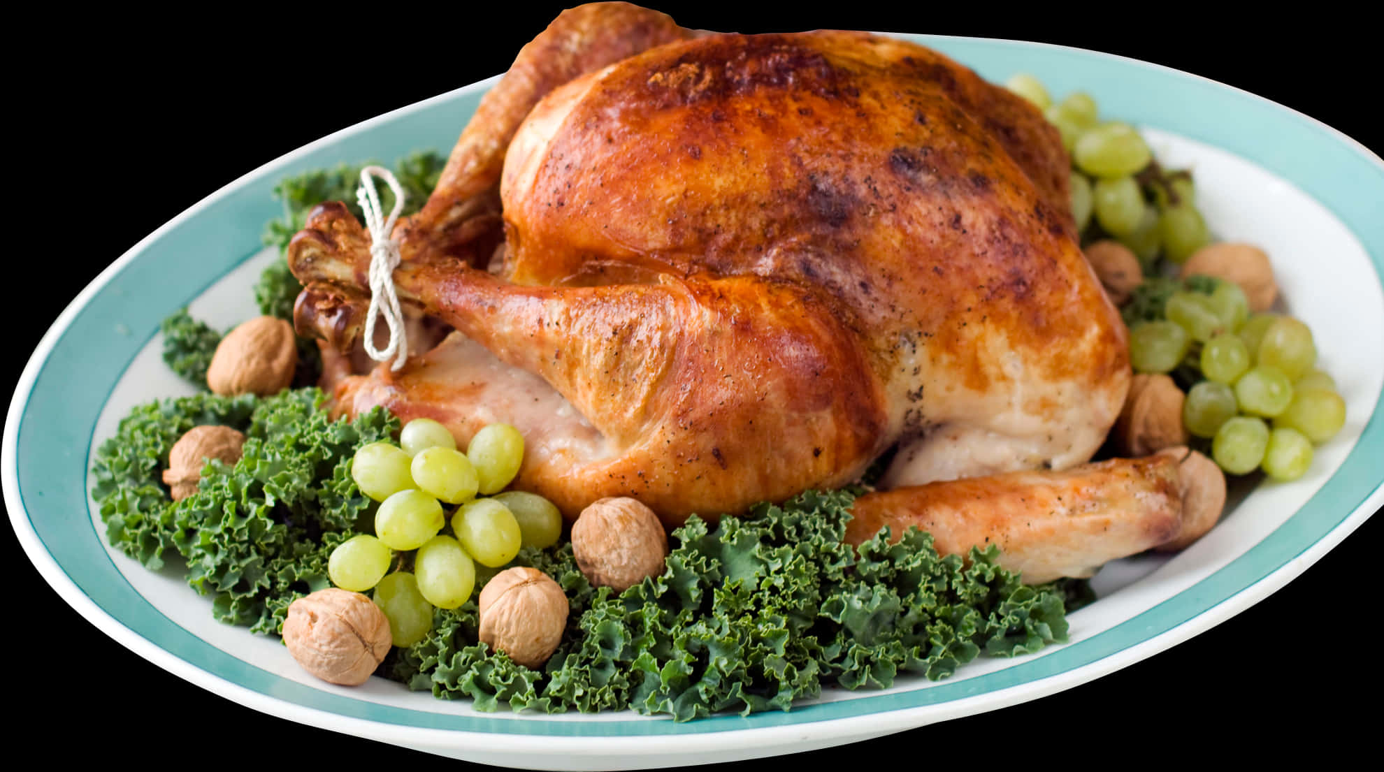 Thanksgiving Roasted Turkey Platter PNG