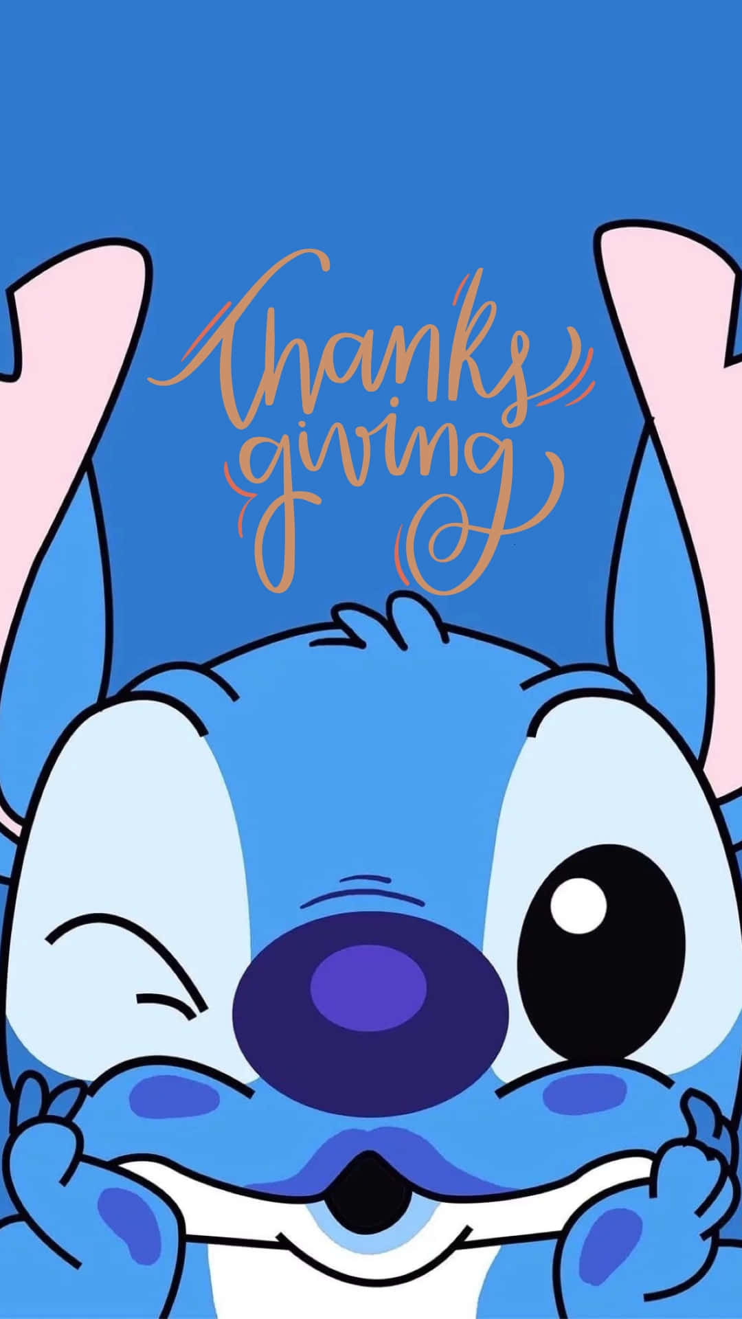 Thanksgiving Stitch Celebration Wallpaper