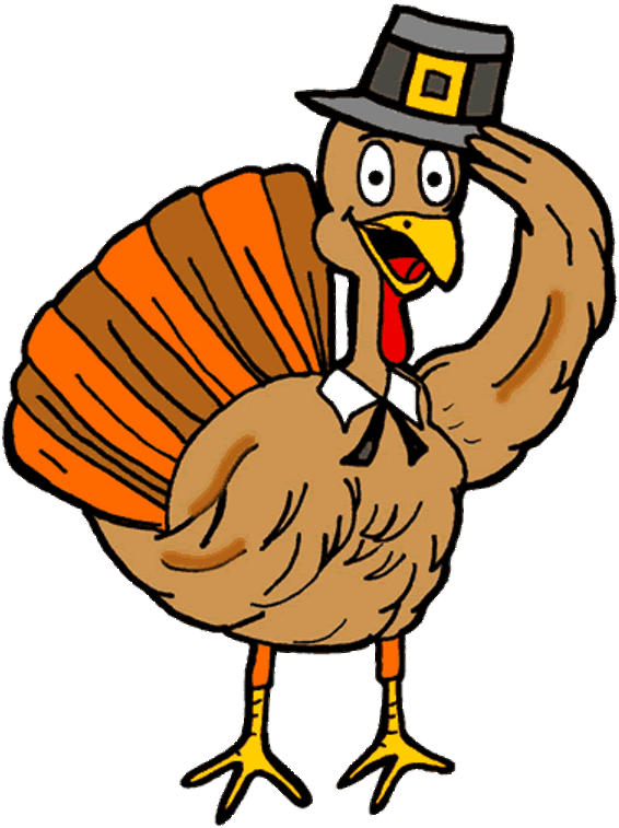 Thanksgiving Turkey Cartoon Clipart PNG