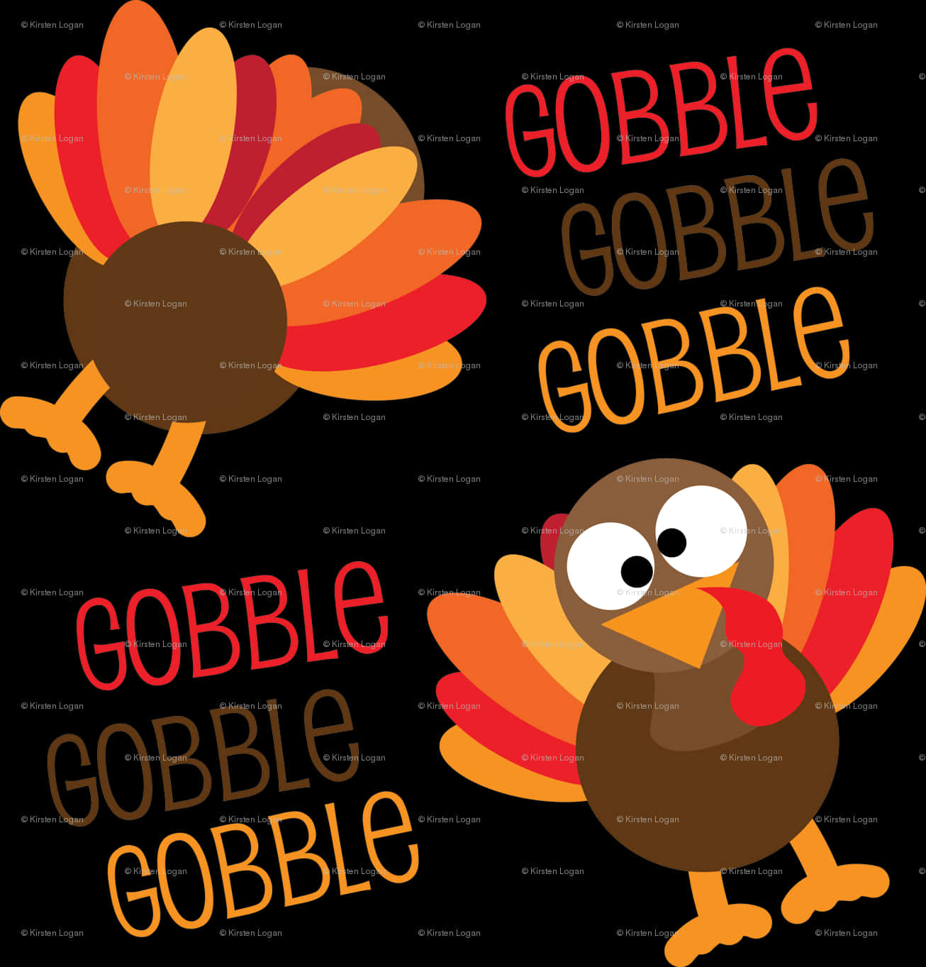 Thanksgiving Turkey Cartoon Gobble PNG