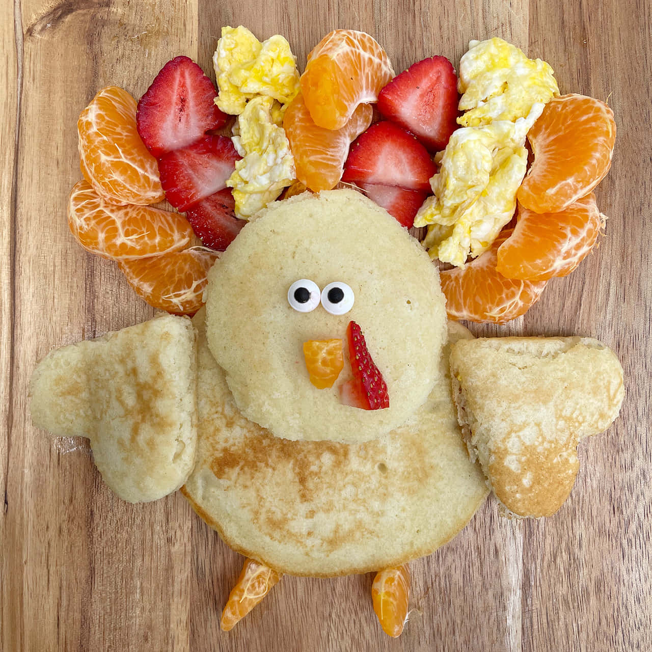 Thanksgiving Turkey Pancake Breakfast Creation Wallpaper