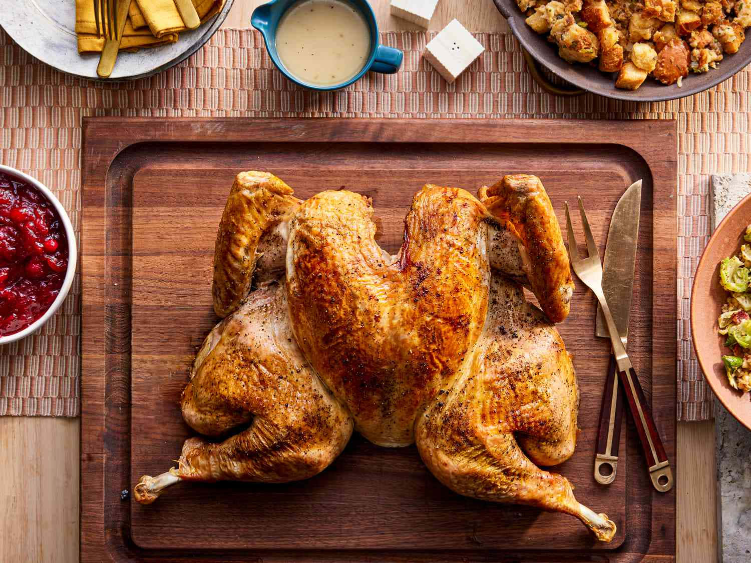 Half Cut Roast Thanksgiving Turkey Picture