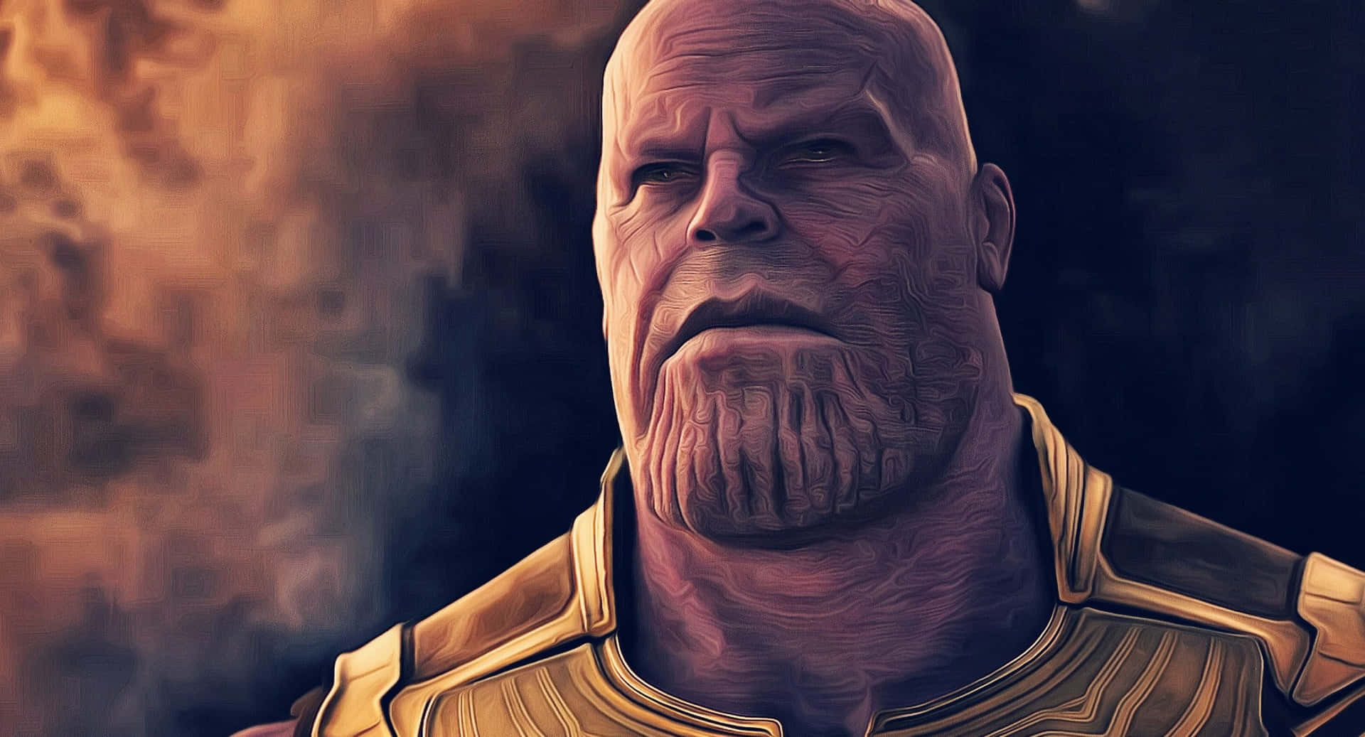 Derwahnsinnige Titan Thanos, Nur Einen Fingerzeig Vom Totalen Vernichtung Entfernt.