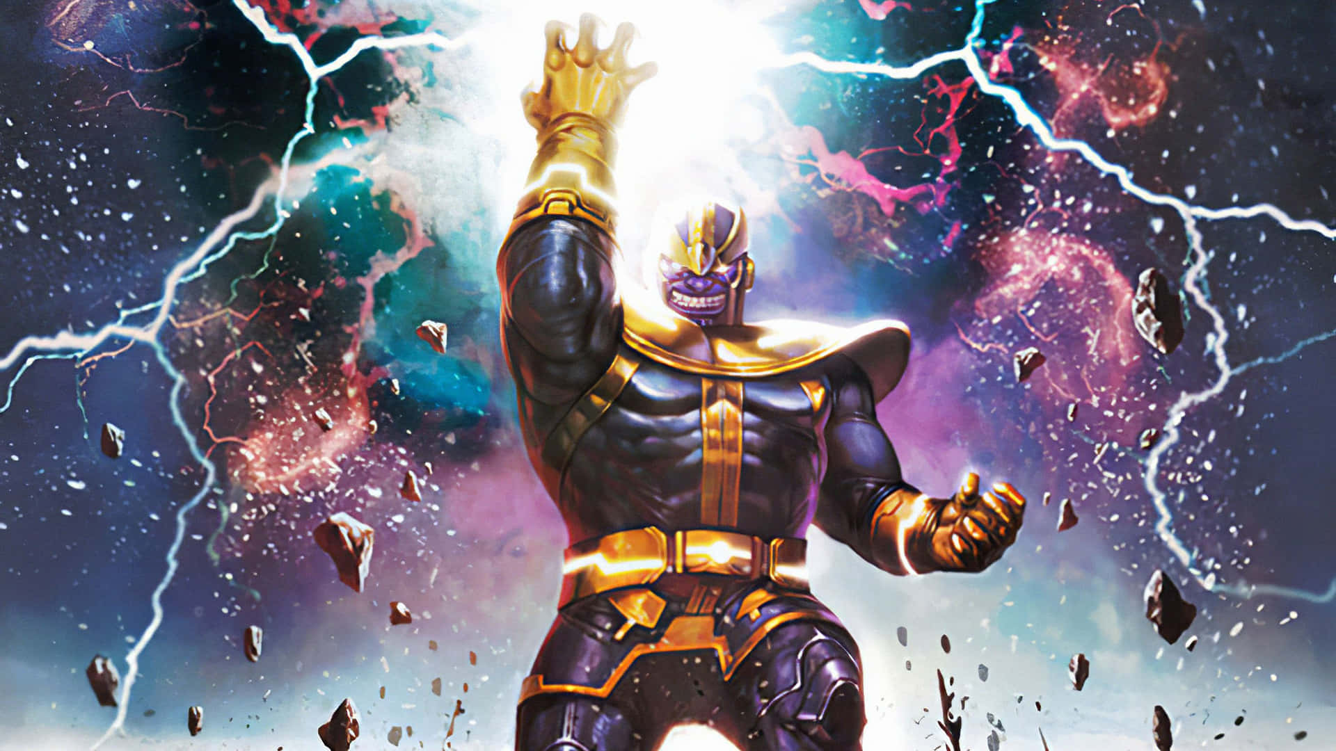Bereitedich Darauf Vor, Die Macht Von Thanos Zu Erleben.
