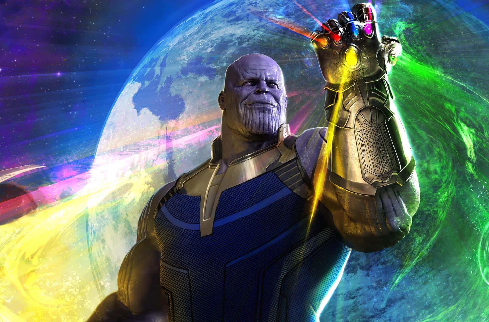 Avengers,versammelt Euch..um Thanos Und Seiner Immensen Kraft Entgegenzutreten.