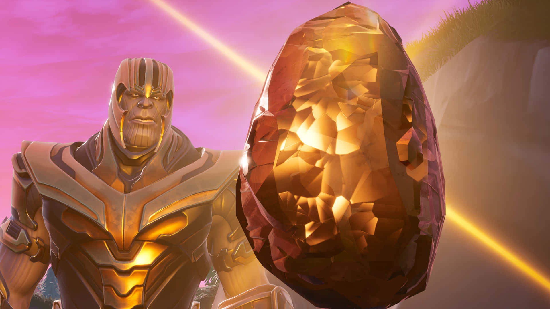 Thanos 4k Digital Mind Stone Wallpaper