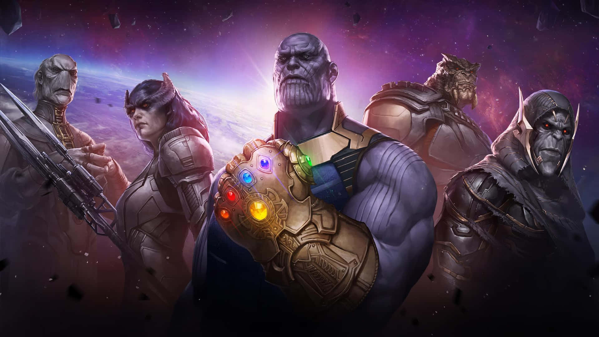 Marvel Villains And Thanos 4k Digital Wallpaper
