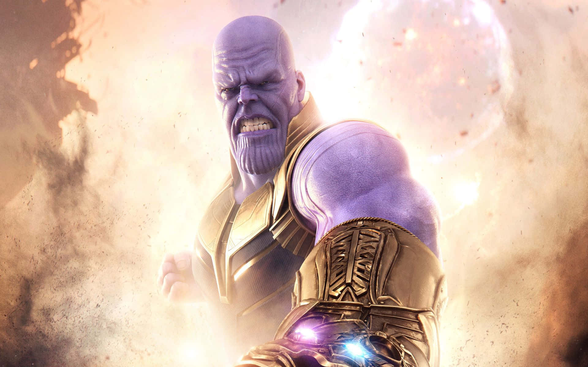 Thanos 4k Digital Angry Poster Wallpaper