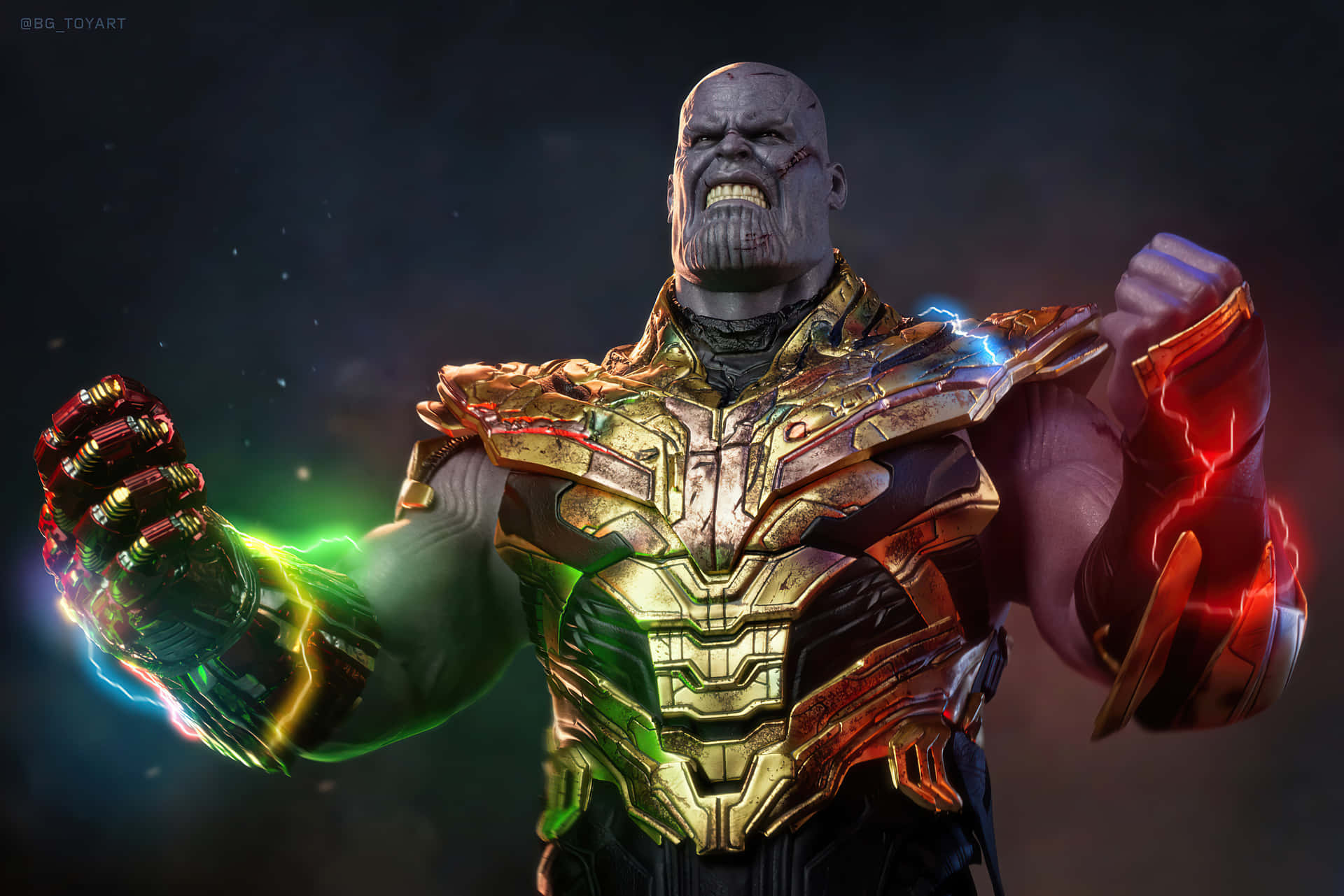 Thanos4k Digitale Acquisendo Potere Sfondo