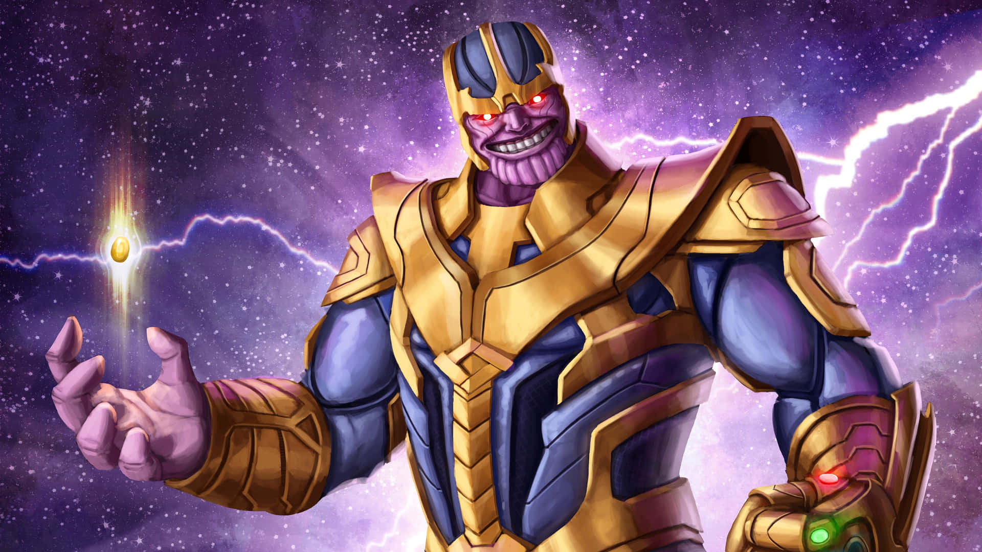 Thanos 4k Digital Scary Smiling Wallpaper