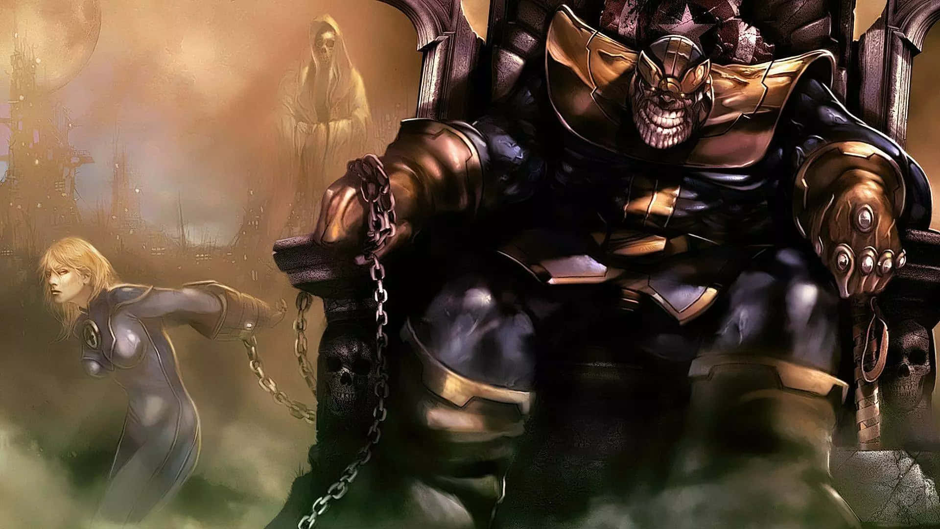 Digitalezeichnung Von Thanos Wallpaper