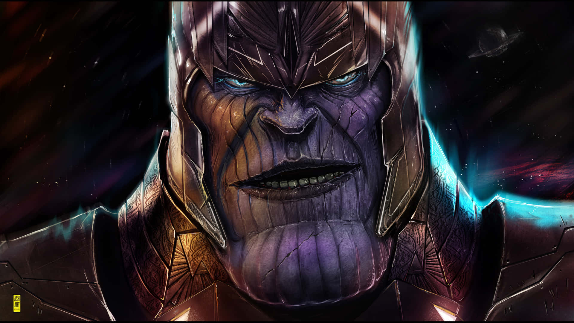Entfessledie Macht Von Thanos In 4k Digital Wallpaper