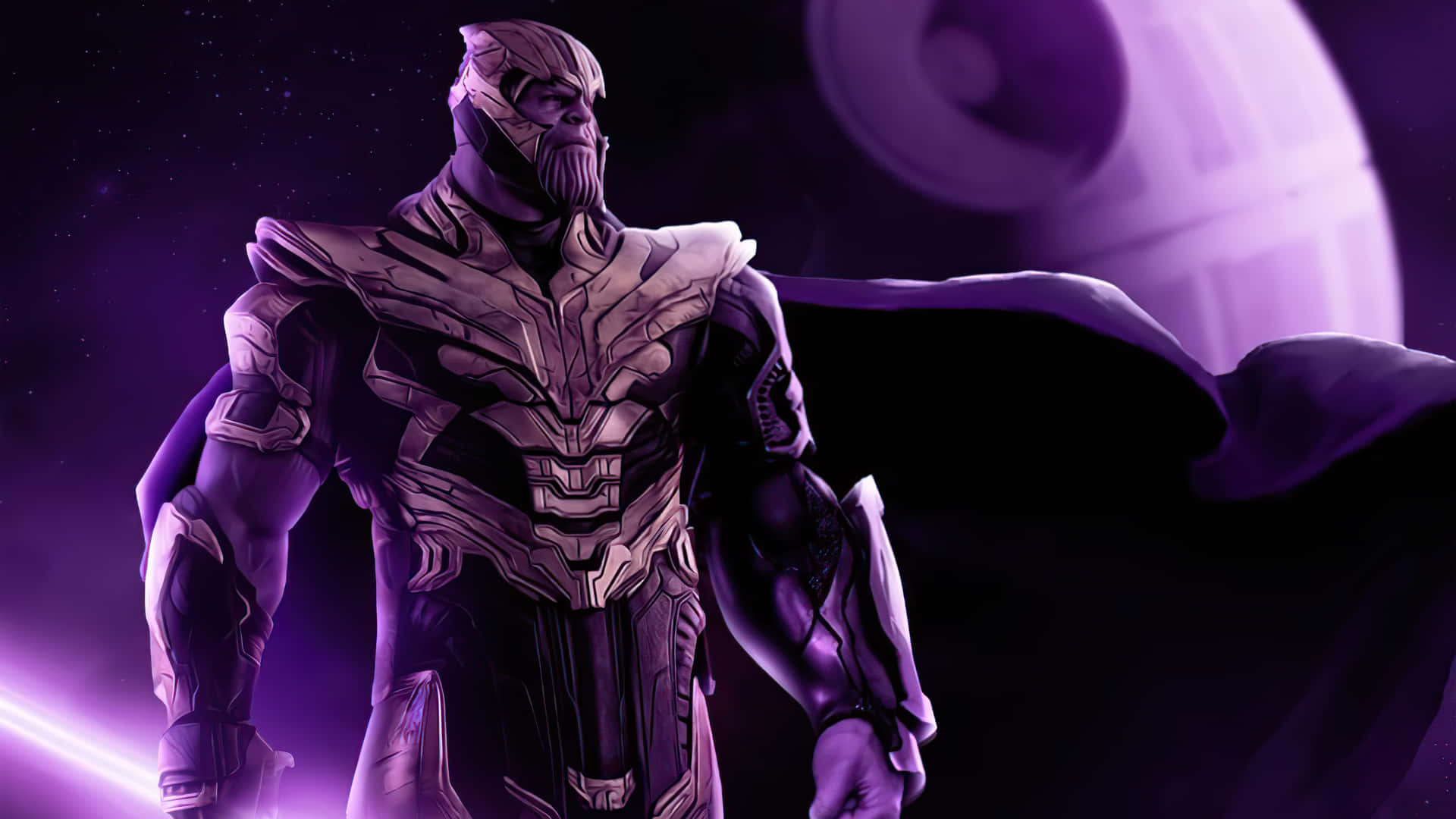 Føl Kraften Af Thanos I 4k Opløsning Wallpaper