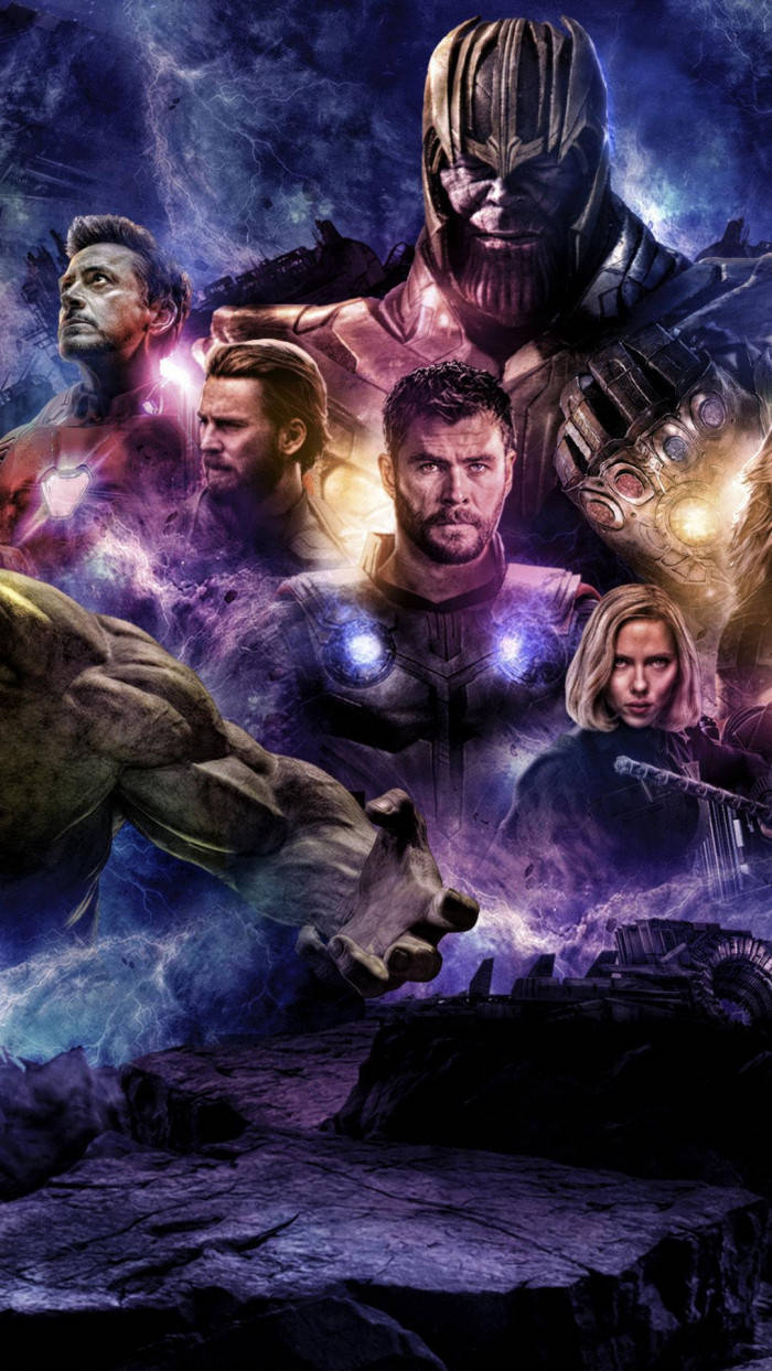 Thanos og cool Avengers telefon tapet Wallpaper