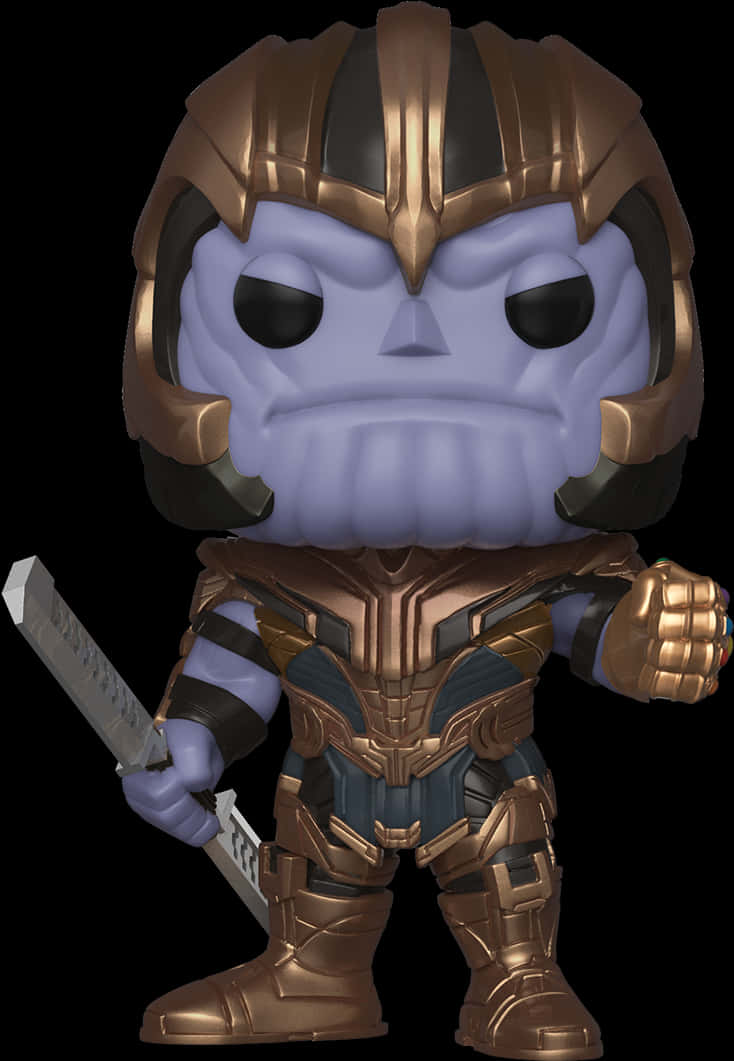Thanos Funko Pop Figure PNG