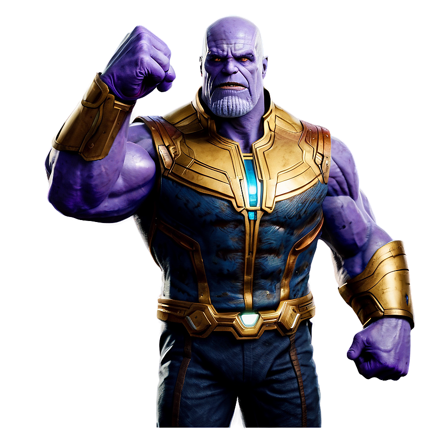 Download Thanos In Battle Pose Png Xlo65 | Wallpapers.com