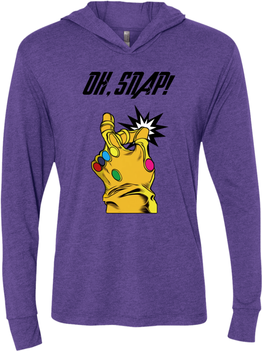 Thanos Inspired Snap Hoodie PNG