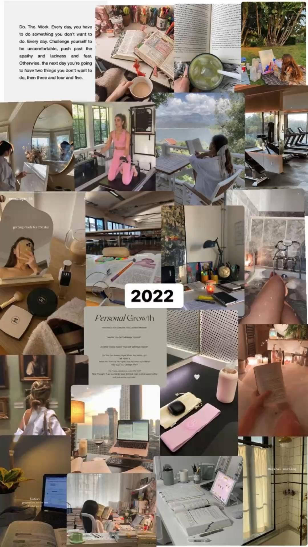 Estéticade Chica Collage 2022 Fondo de pantalla