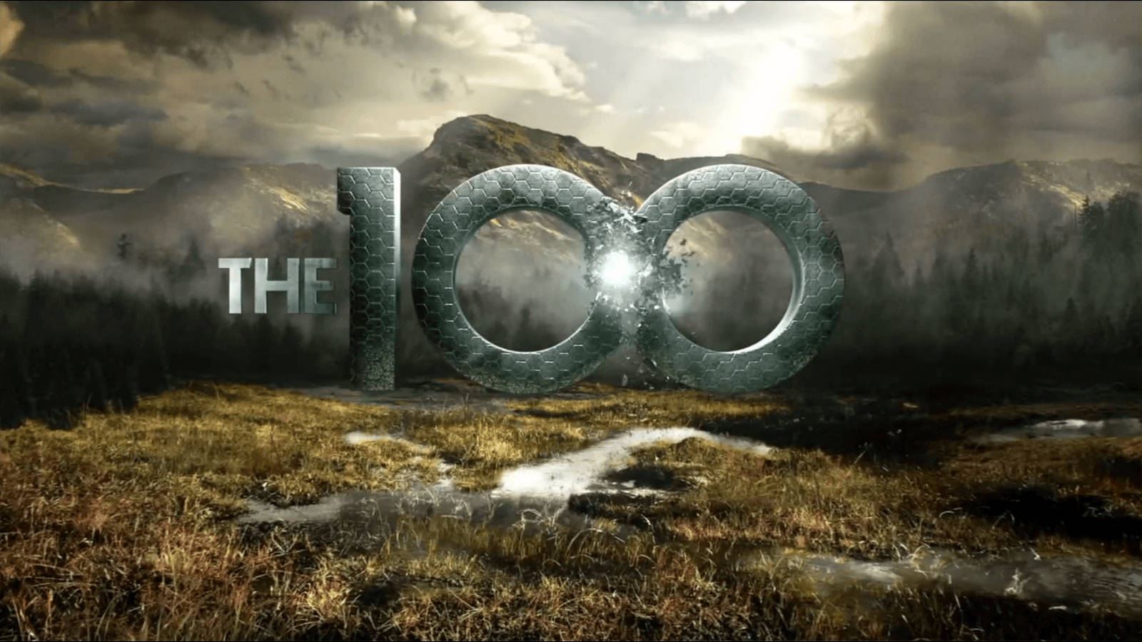 Den100 Television Show-logotypen. Wallpaper