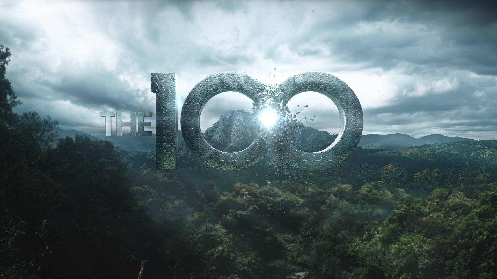 The 100 Television Show's Intro Logo Wallpaper